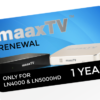IPTVONE.US - MAAXTV 1 YEAR RENEWAL VOUCHER - GREEK